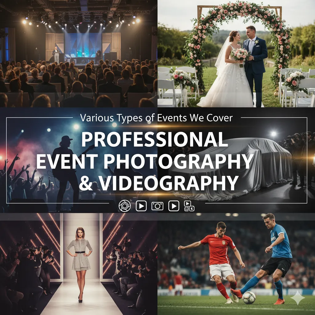 Various types of events we cover